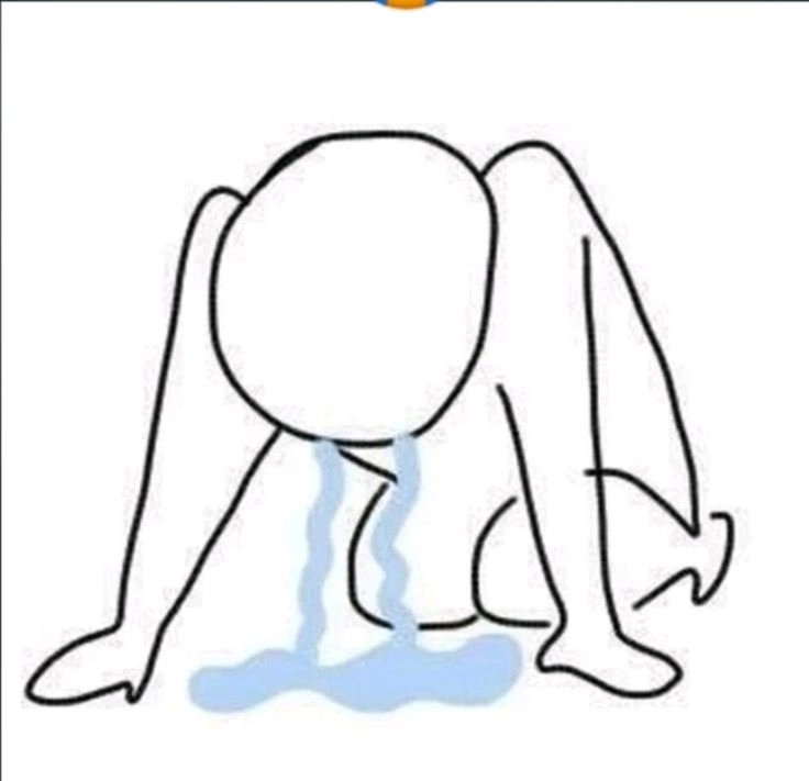 Meme quỳ thể hiện sự đầu hàng tuyệt đối