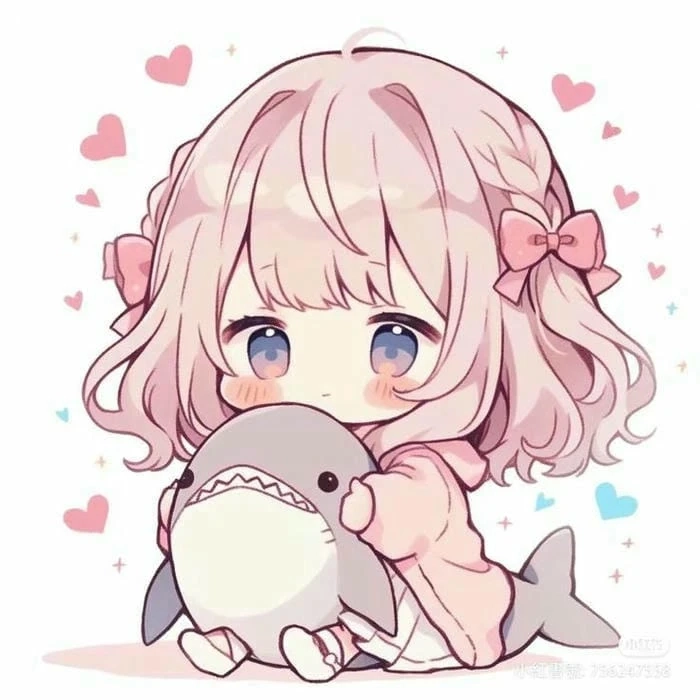 Hình nền con gái chibi lung linh tươi sáng