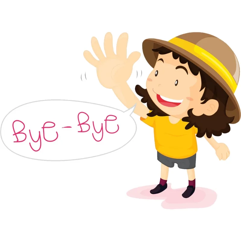 Hình bye như lời chào cuối đầy thân thương