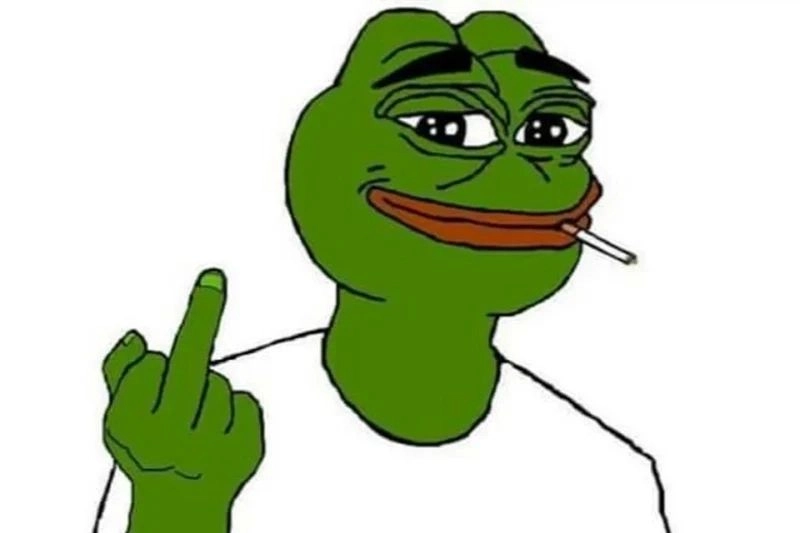 Ảnh meme giơ ngón giữa cực kỳ bựa và ngầu