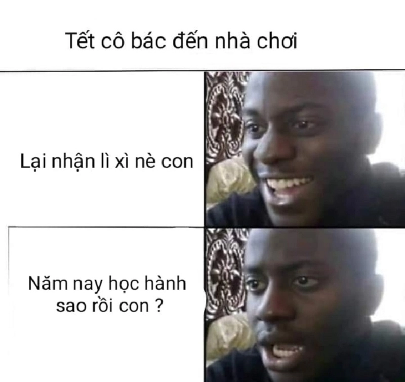 Meme đón Tết với nhiều khoảnh khắc thú vị