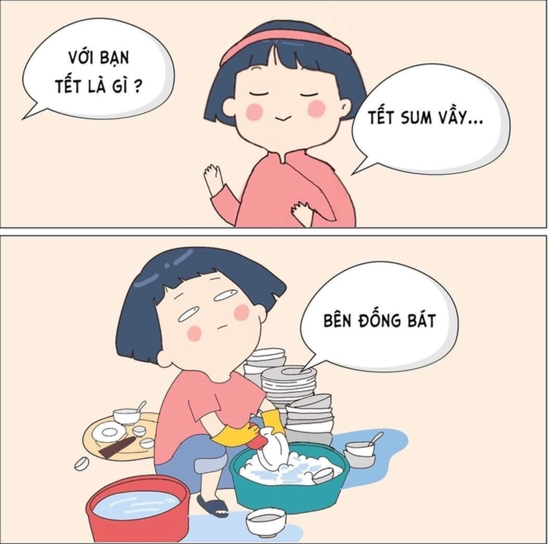 Ảnh meme đón Tết vui nhộn