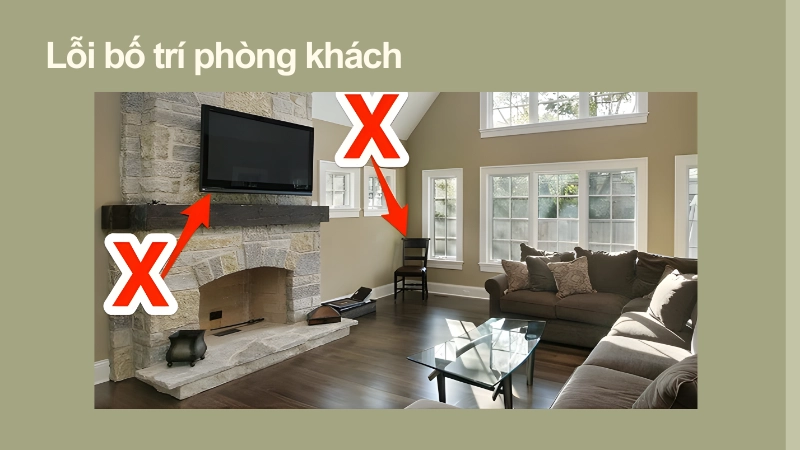 Những sai lầm cần tránh khi sắp xếp nội thất phòng khách